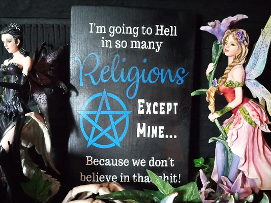 Going to Hell Religious Wall Sign