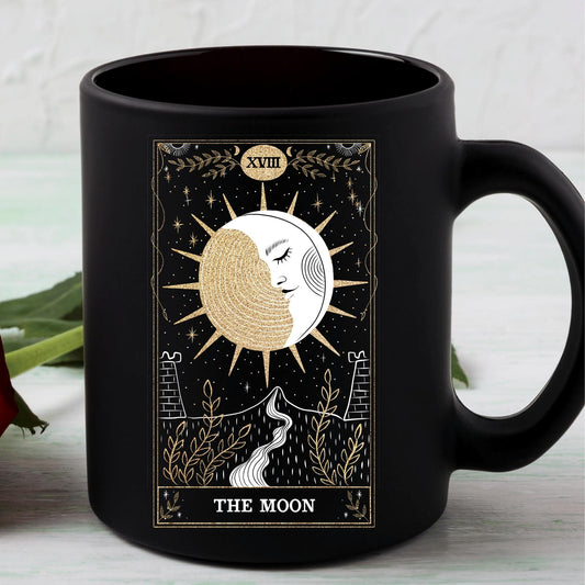 The Moon Tarot Card Coffee Cup