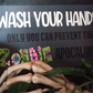 Zombie Apocalypse Wash Your Hands Bathroom Sign