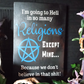 Going to Hell Religious Wall Sign