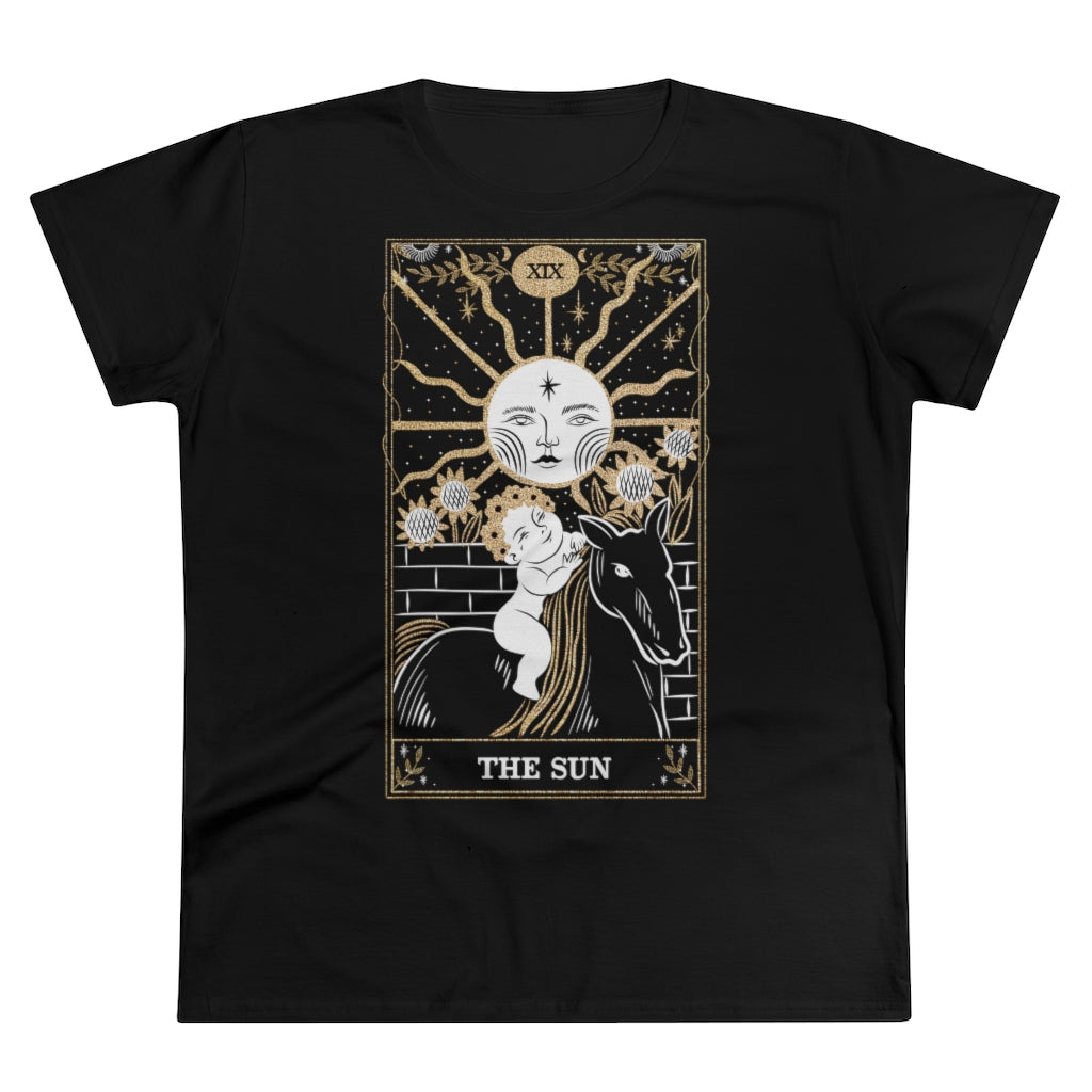 The Sun Tarot Card Ladies T-Shirt