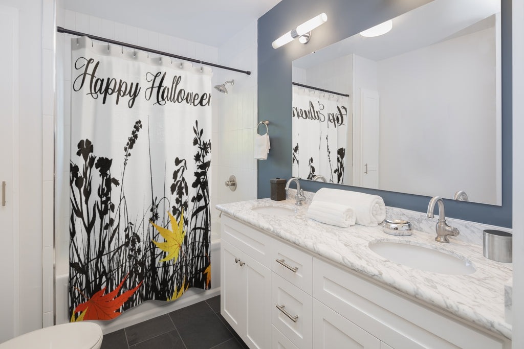 Happy Halloween Autumn Shower Curtain