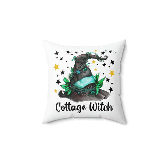 Cottage Witch Gothic Farmhouse Throw Pillow