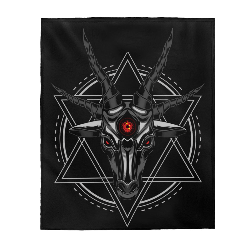 Baphomet Velveteen Plush Blanket