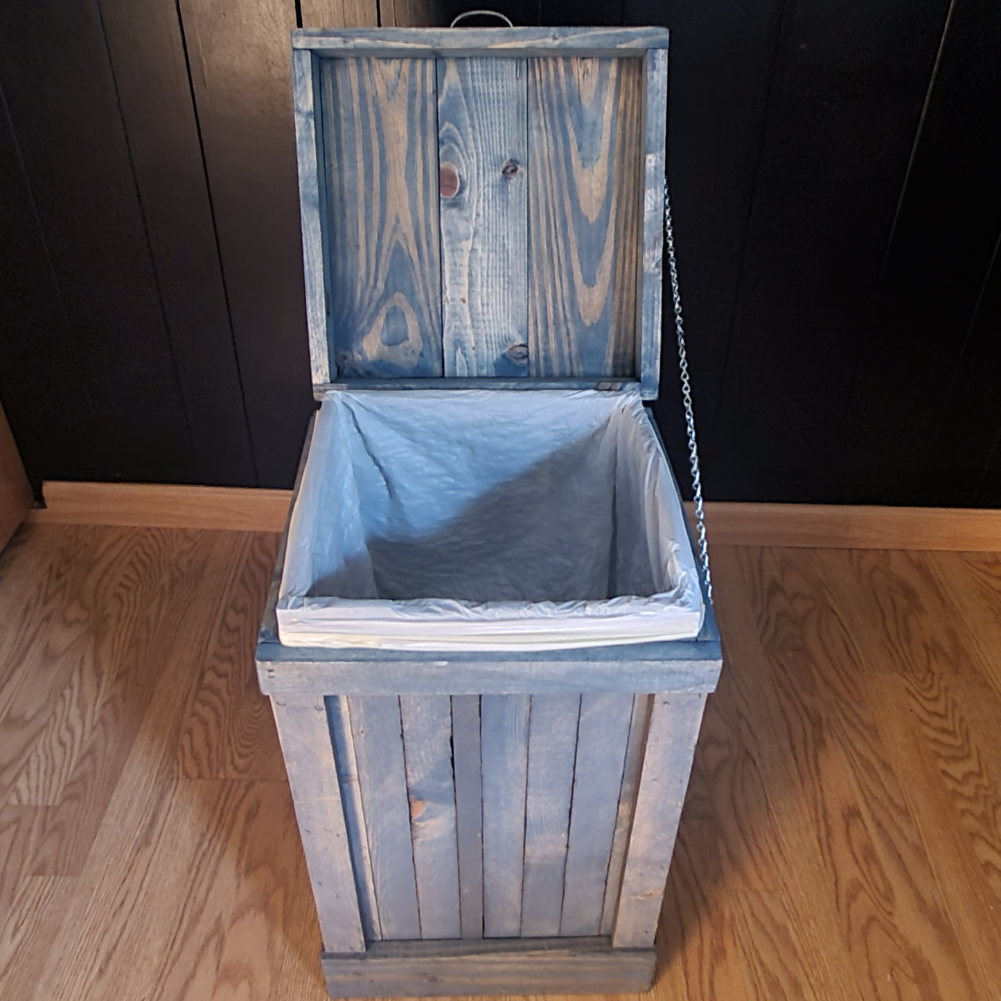 13 Gallon Wood Trash Can