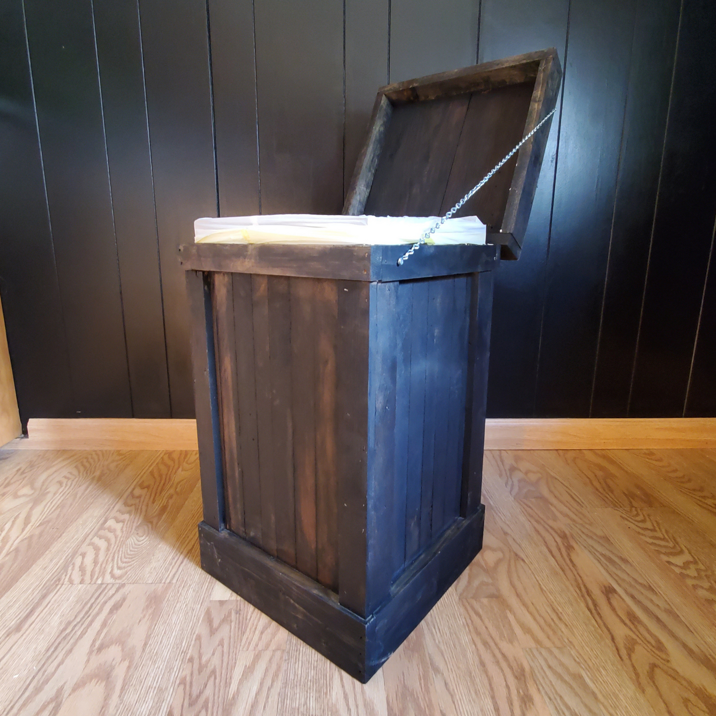 Wood Kitchen Trash Can