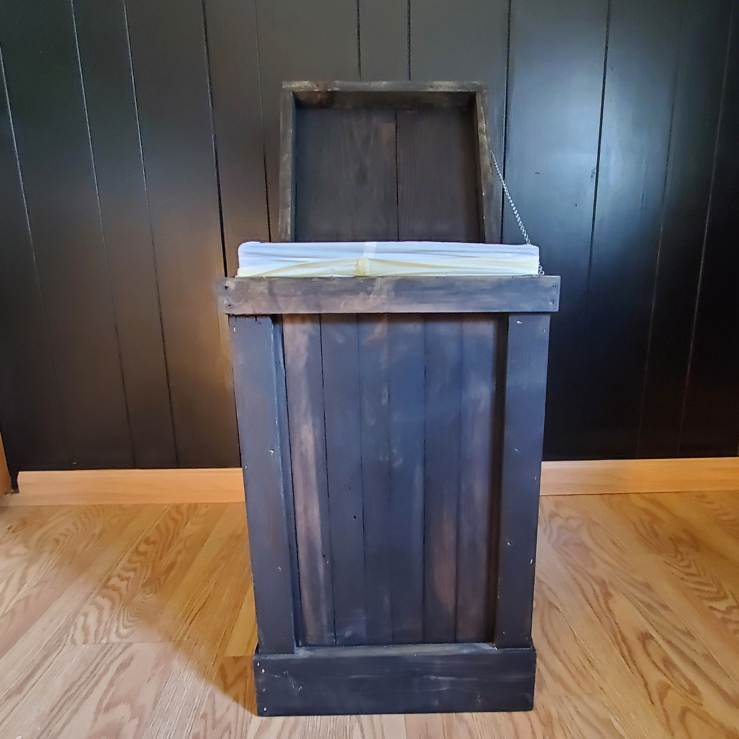 Wood Kitchen Trash Can