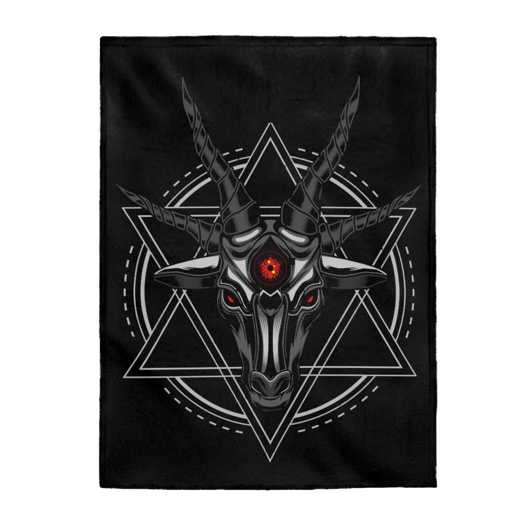 Baphomet Velveteen Plush Blanket