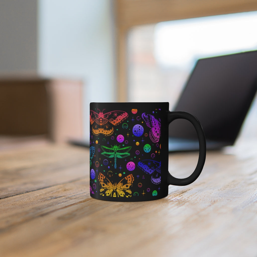 Colorful Butterfly Moth Coffee Cup