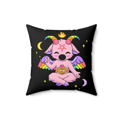 Pastel Goth Baphomet Throw Pillow