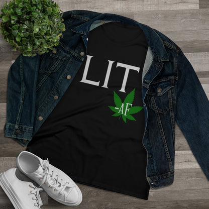 Lit AF Stoner Ladies T-Shirt