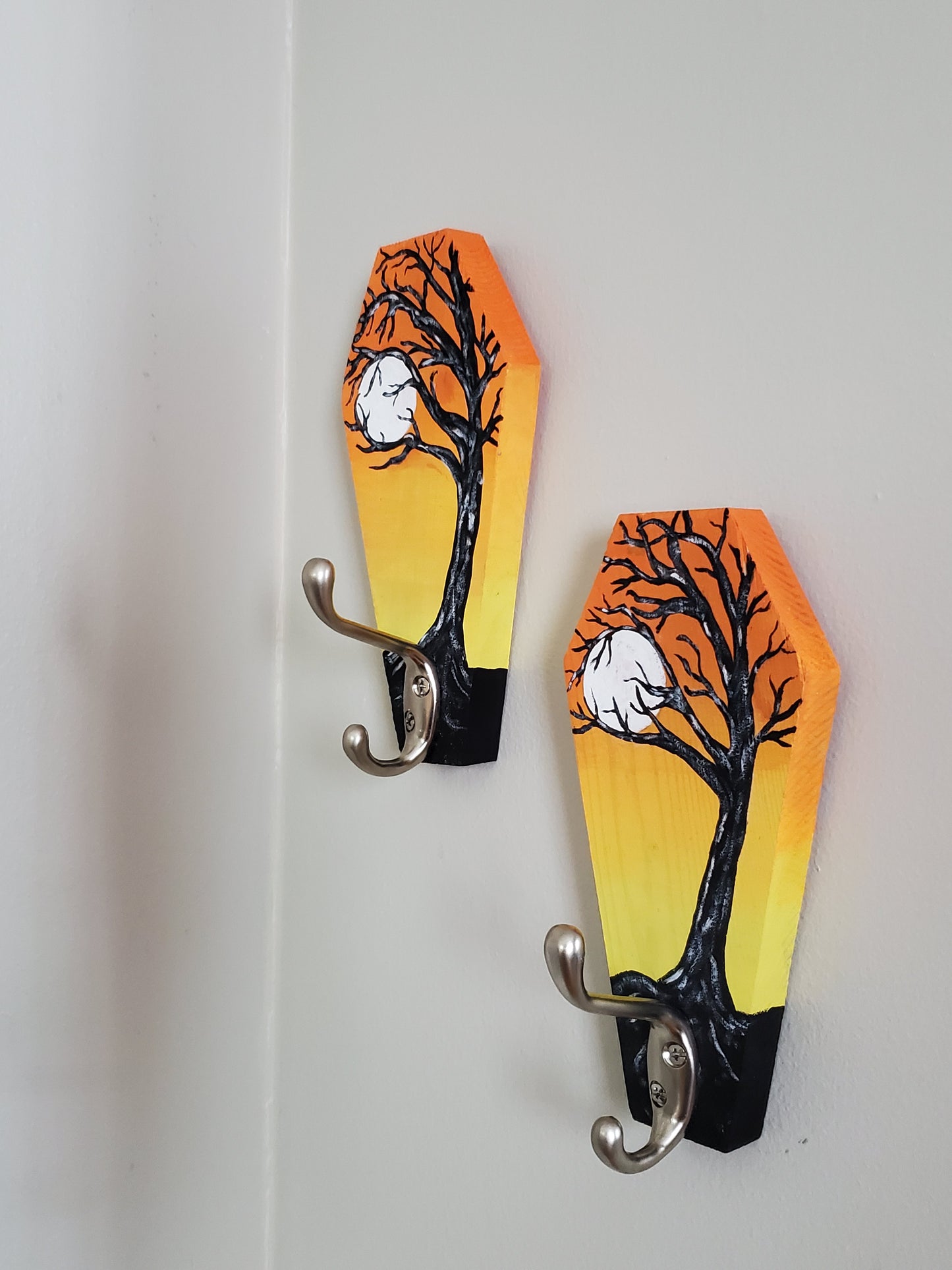 Halloween Tree Coffin Towel/Cup Holders