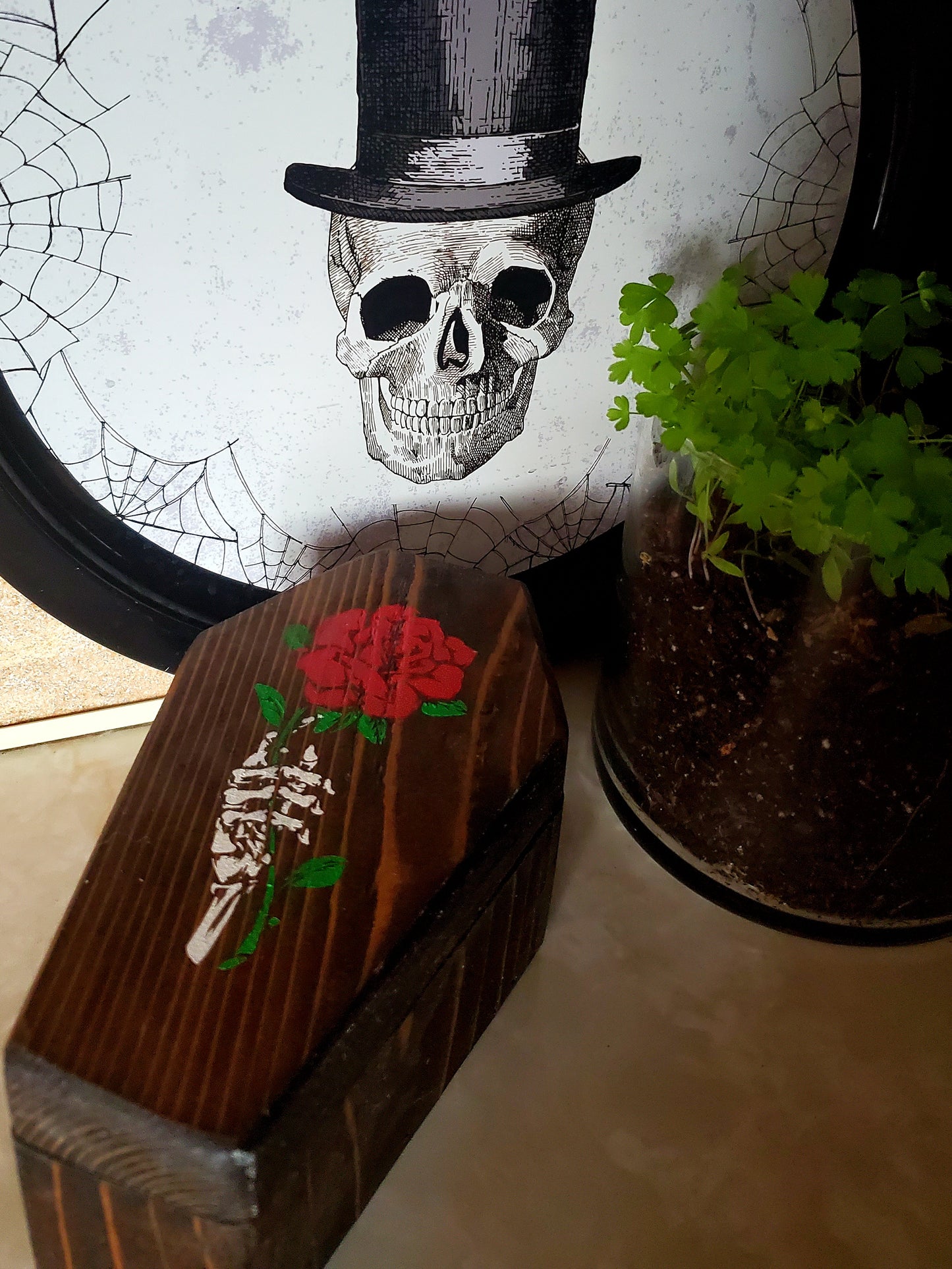 Skeleton Hand Coffin Trinket Box