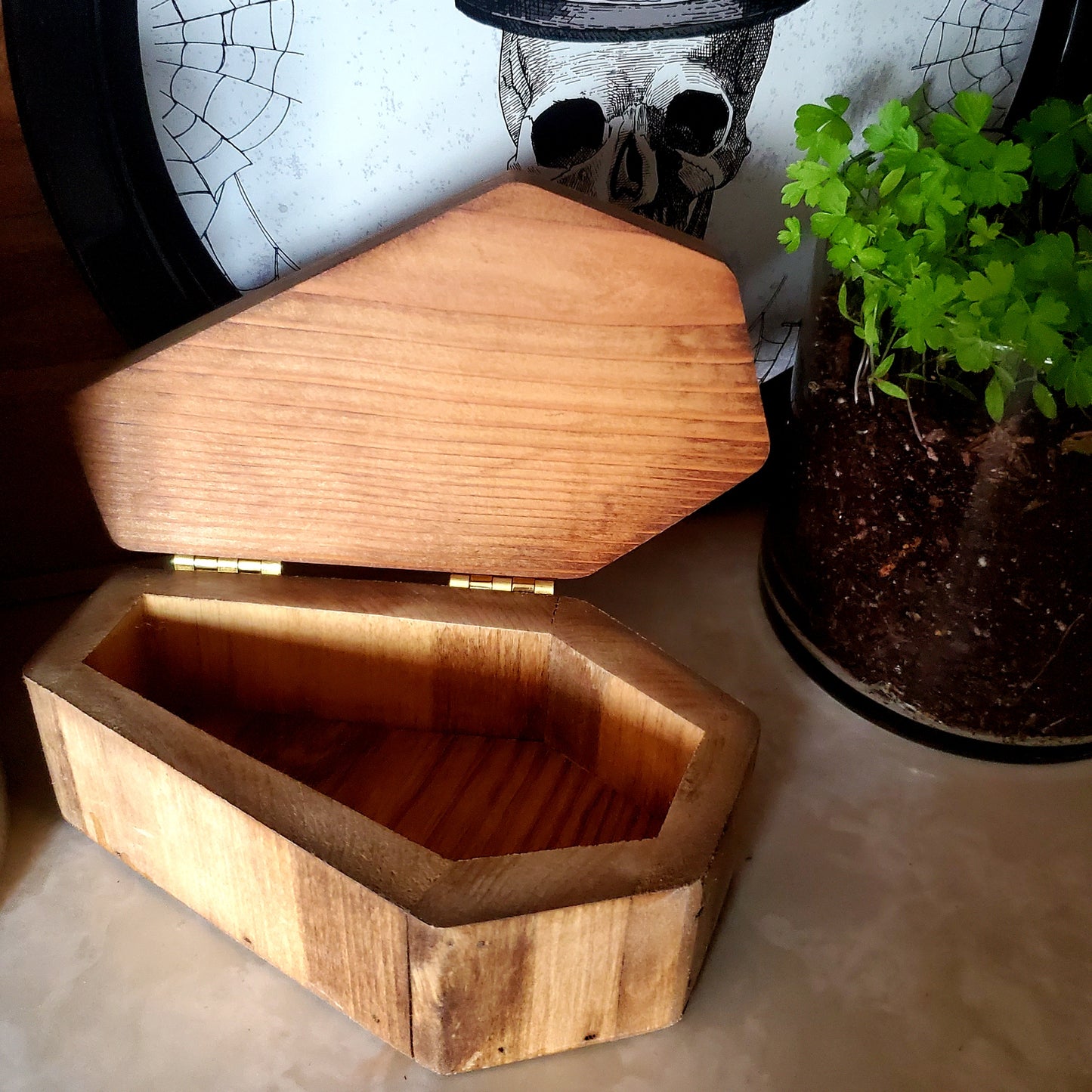 Woodland Coffin Trinket Box