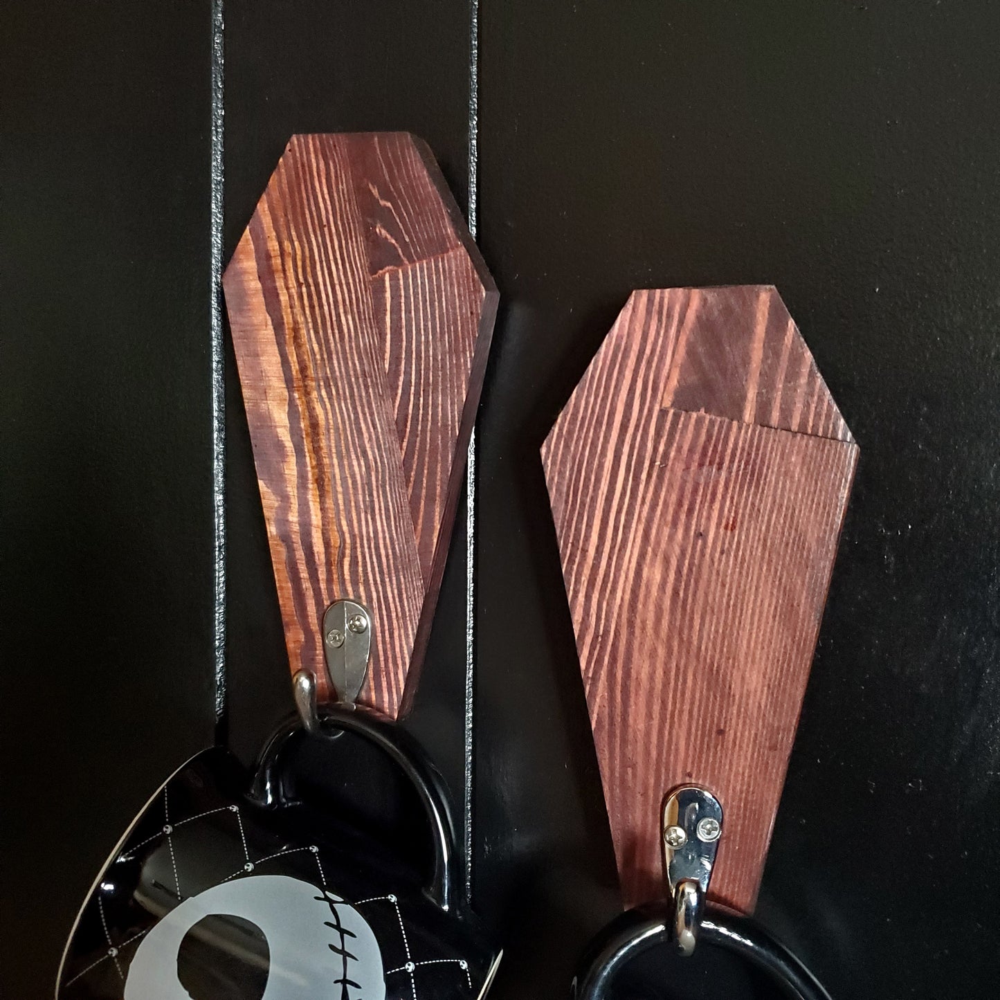 Rustic Coffin Wall Hooks