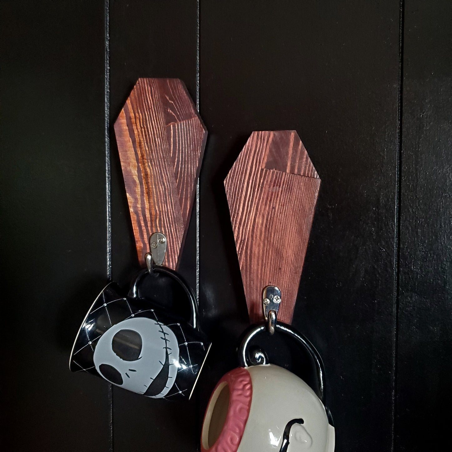 Rustic Coffin Wall Hooks