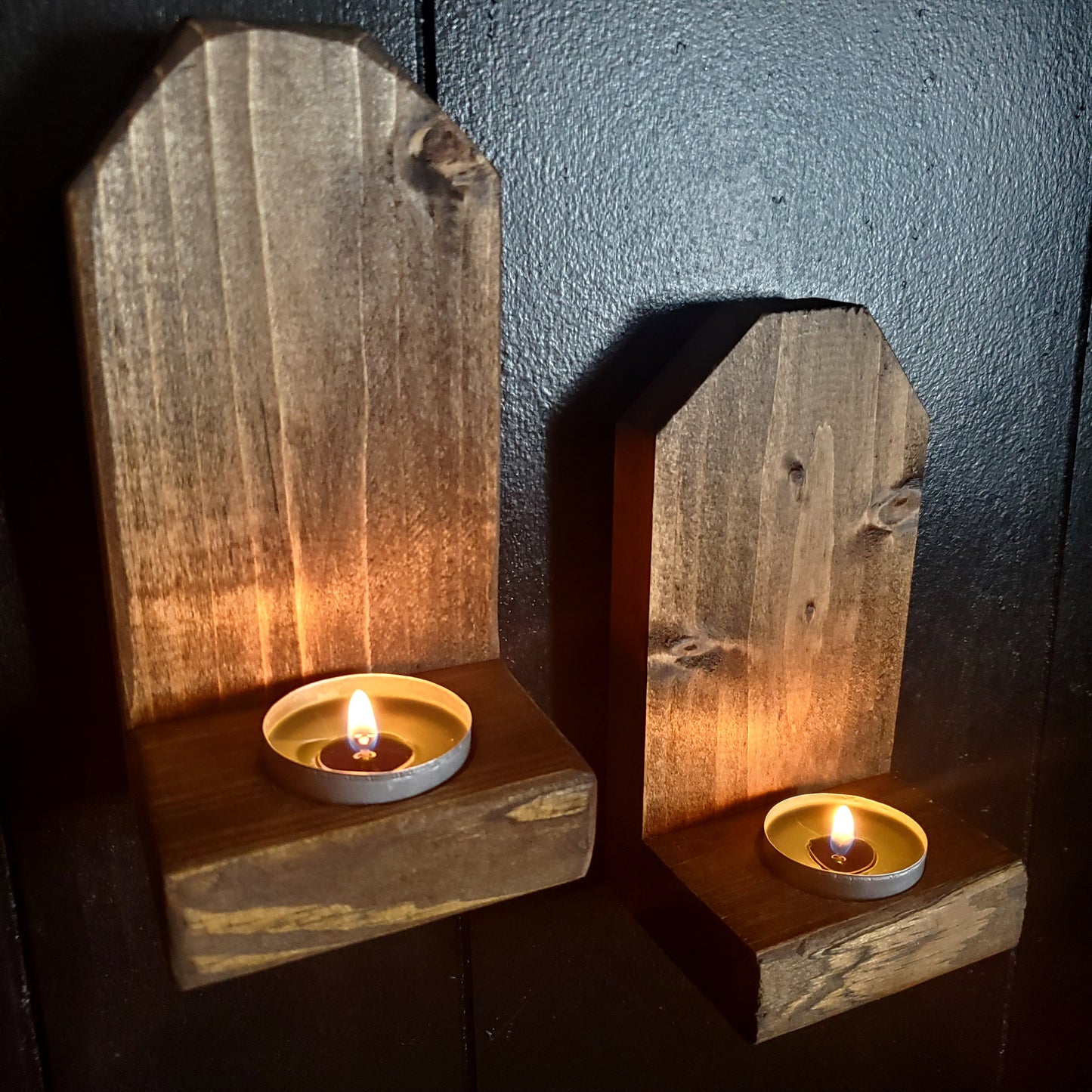 Rustic Candle Holders