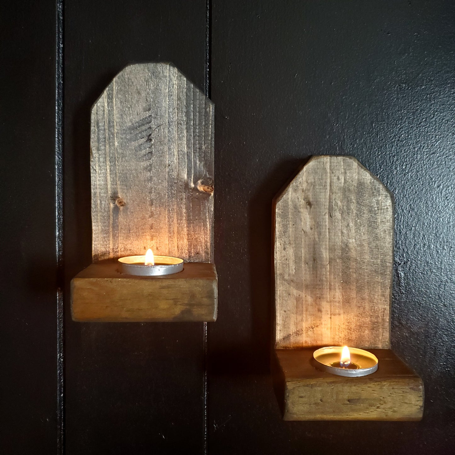 Rustic Wall Candle Holders