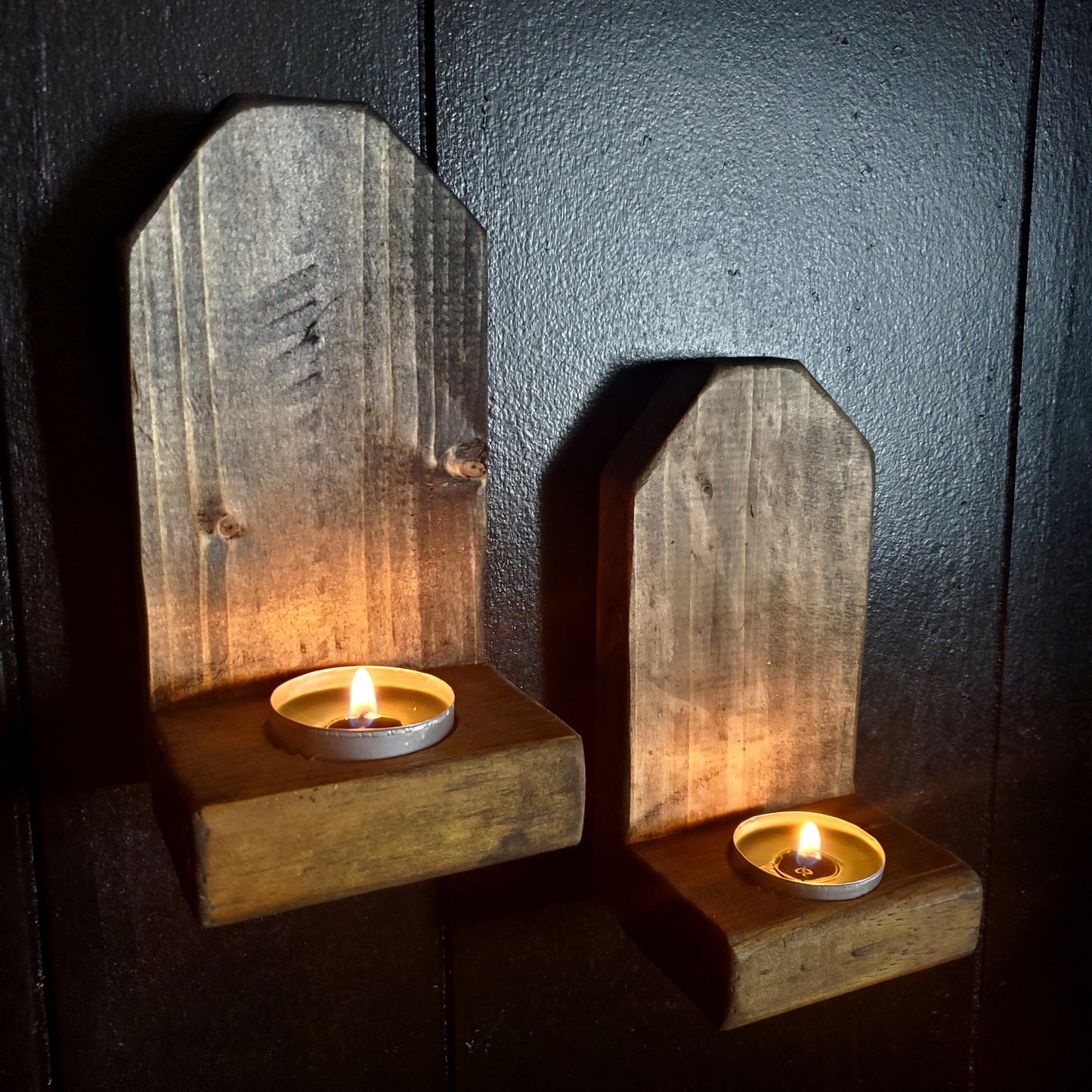 Rustic Wall Candle Holders