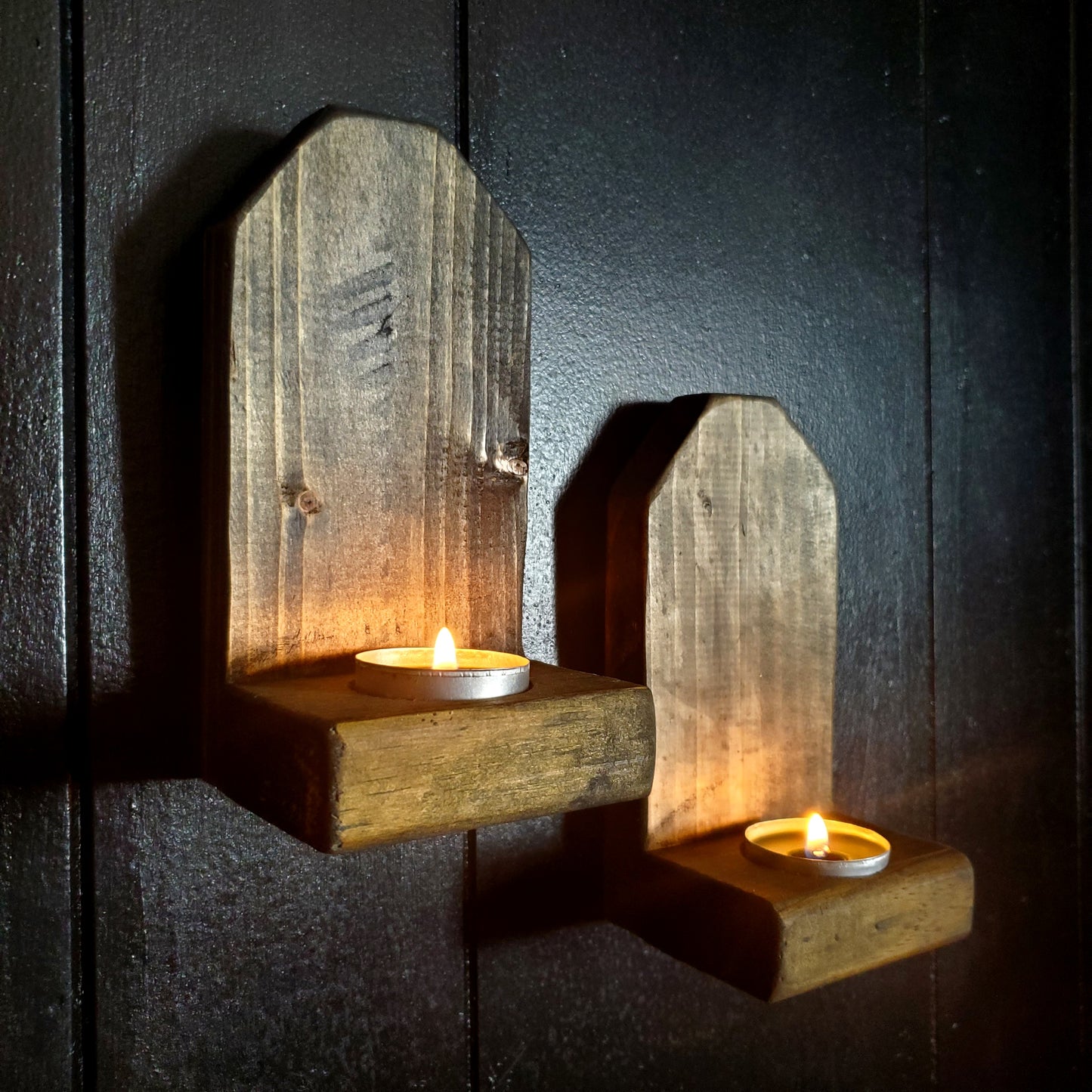 Rustic Wall Candle Holders