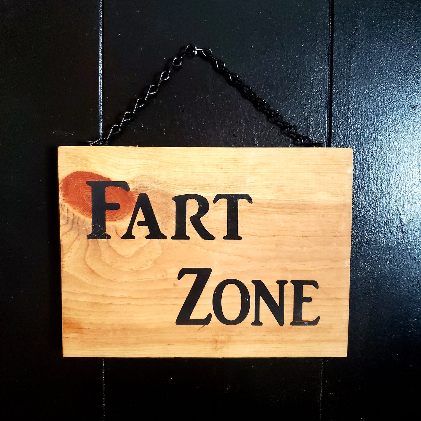 Fart Zone Hanging Wall Sign