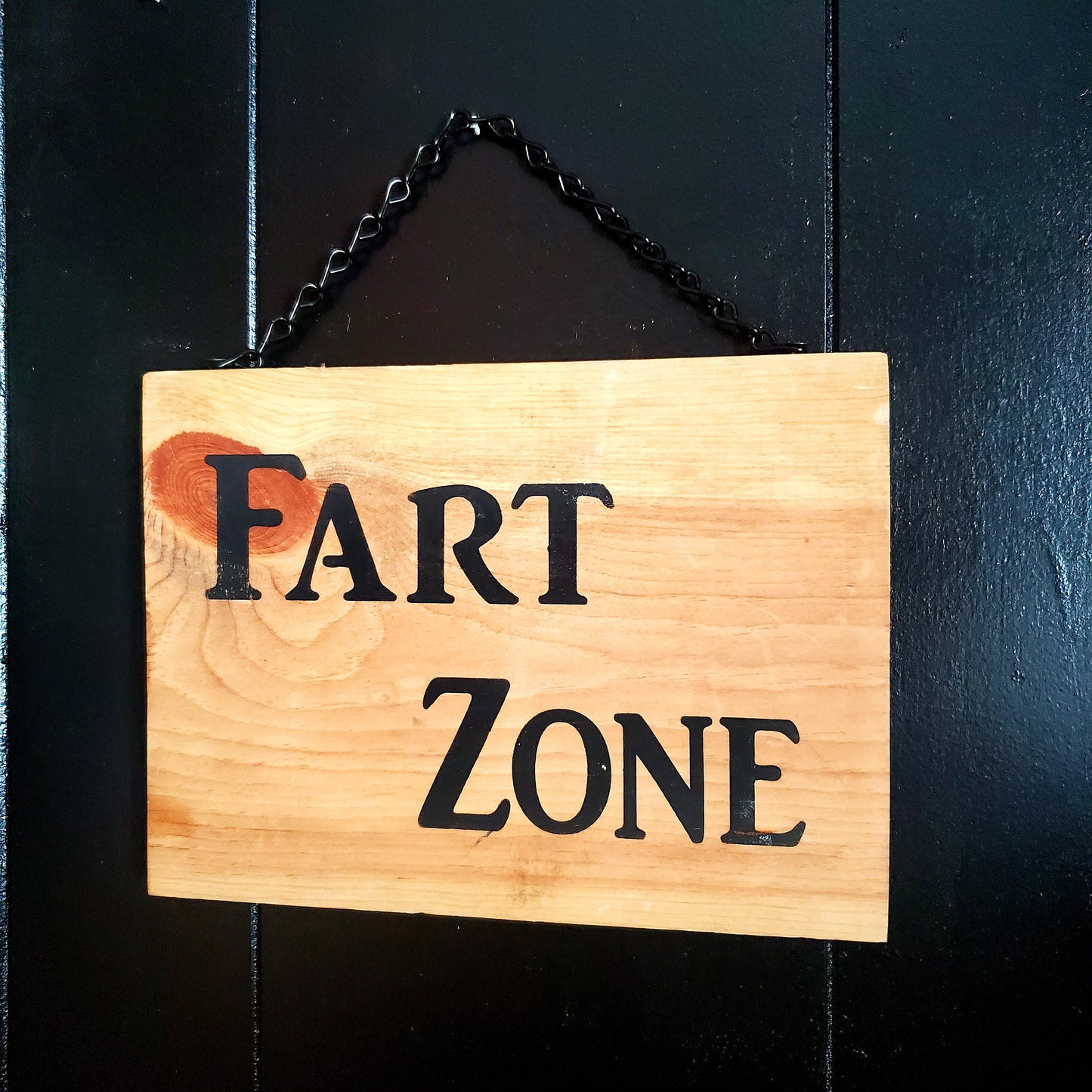 Fart Zone Hanging Wall Sign