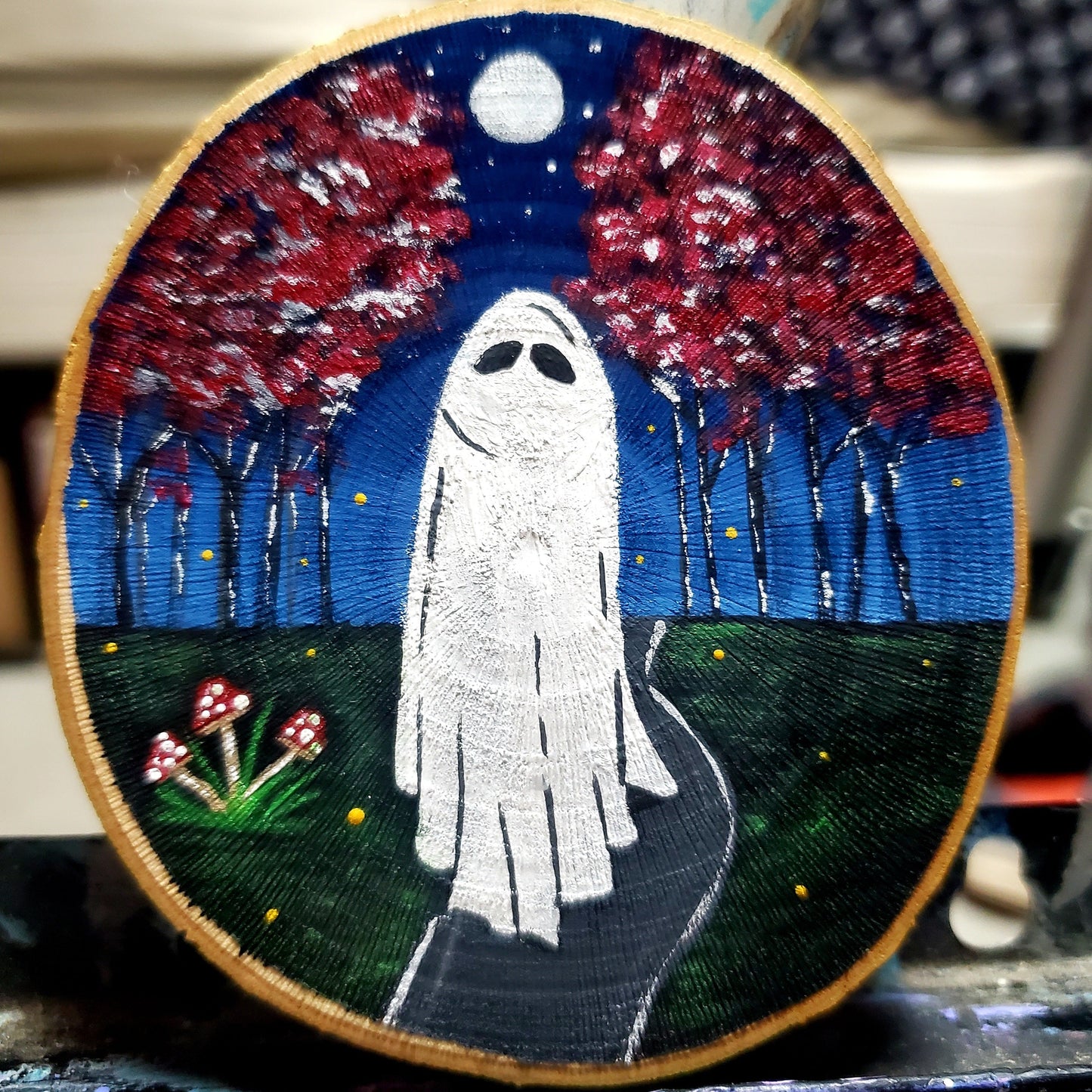 Spring Time 'Ghostly Hollows' Wood Slices