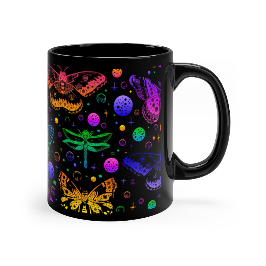 Colorful Butterfly Moth Coffee Cup