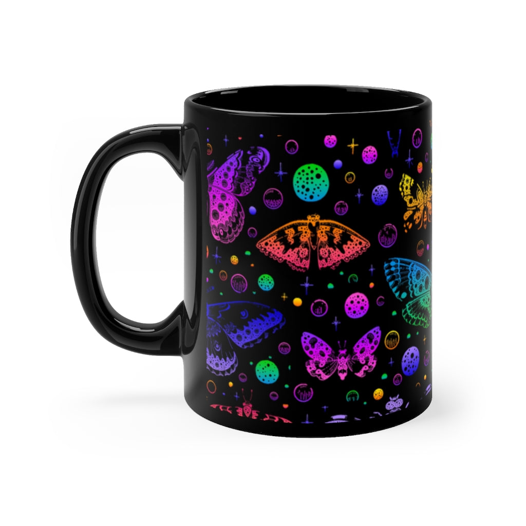 Colorful Butterfly Moth Coffee Cup