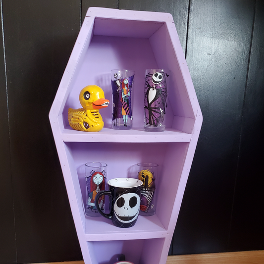 Lavender Coffin Shelf