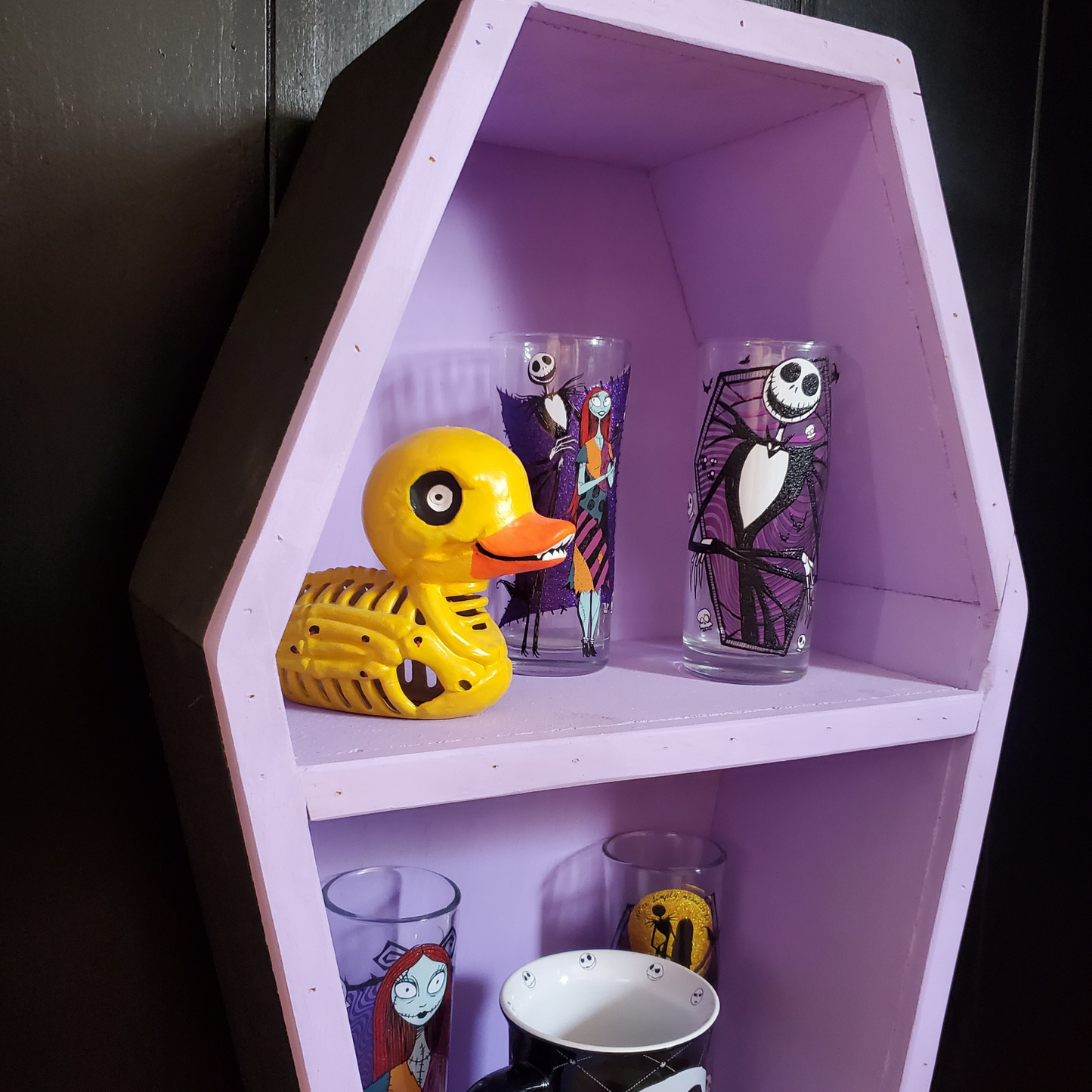 Lavender Coffin Shelf