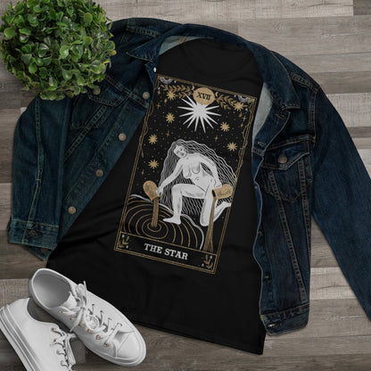 The Star Tarot Card Ladies T-Shirt