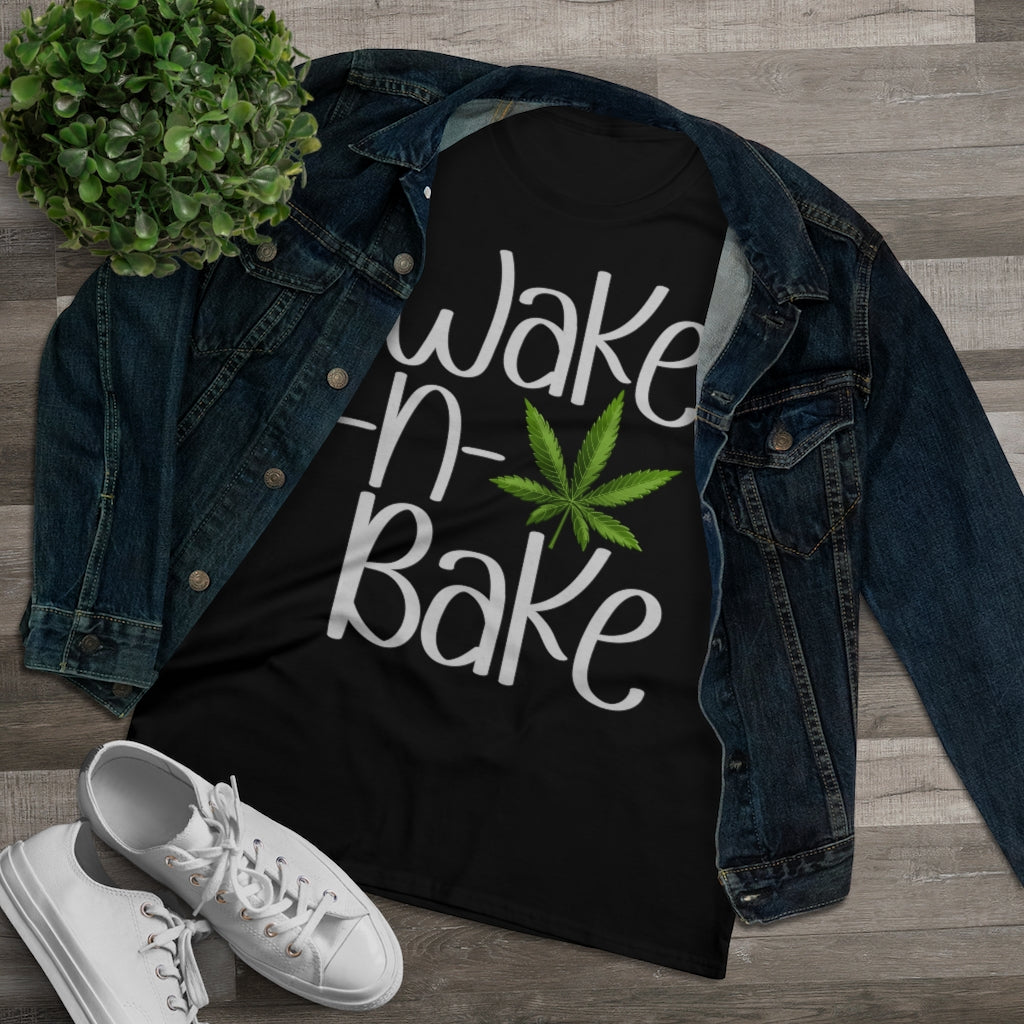 Wake N Bake Stoner Ladies Shirt