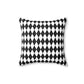 Freak Show Black and Green Striped Throw Pillow