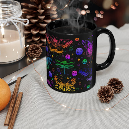 Colorful Butterfly Moth Coffee Cup