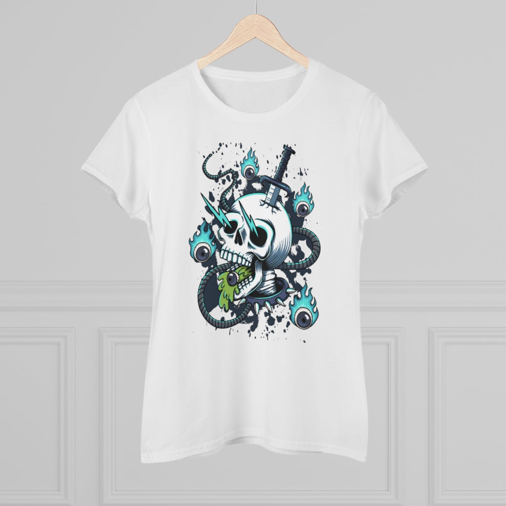 Knife and Skull Ladies T-Shirt