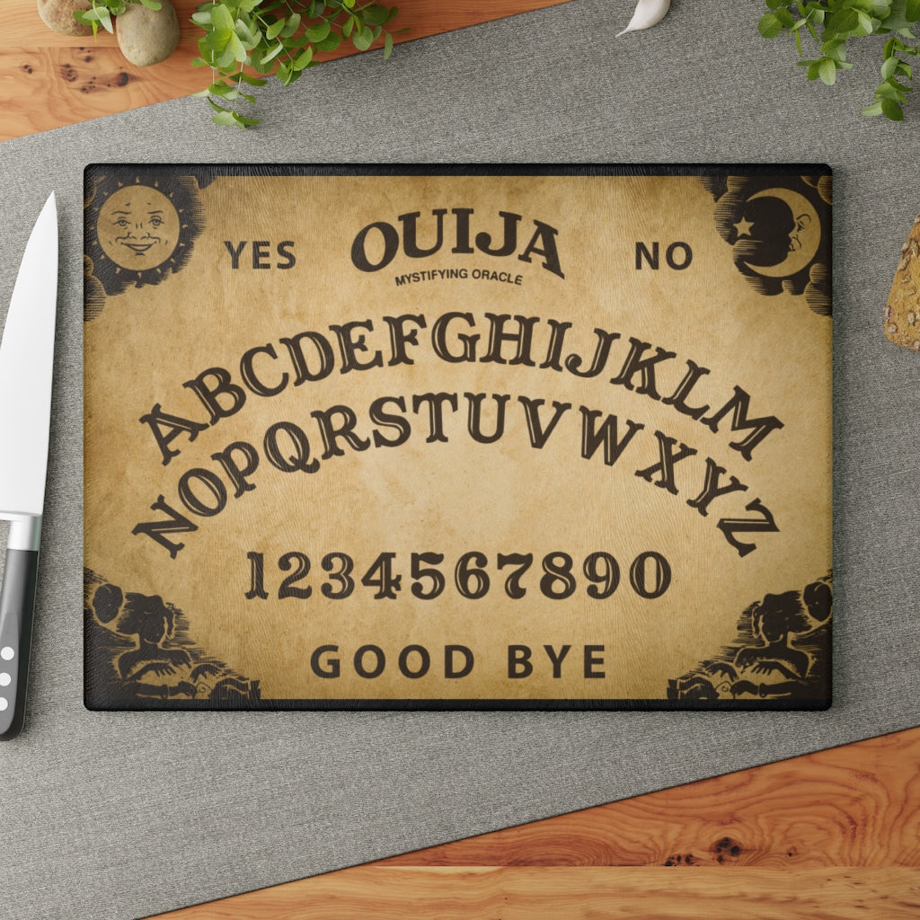 Vintage Ouija Board Glass Cutting Board