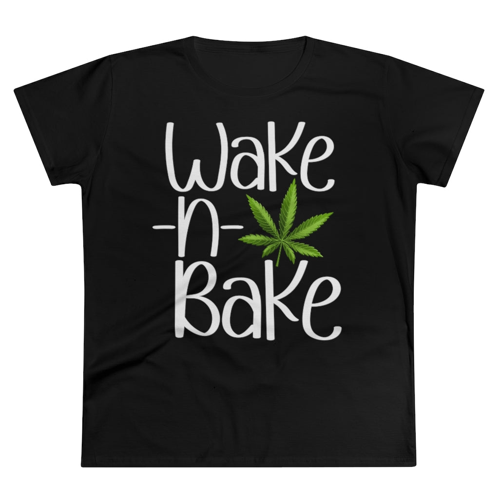 Wake N Bake Stoner Ladies Shirt