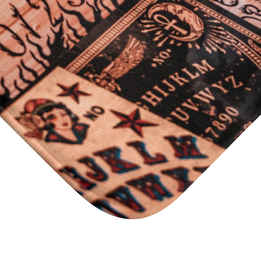 Ouija Board Occult Bathroom Kitchen Rug