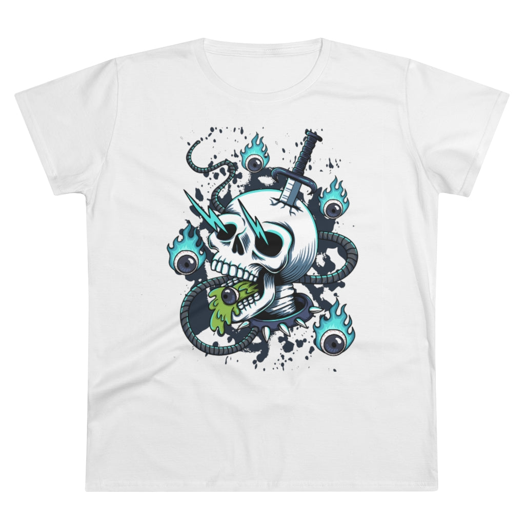 Knife and Skull Ladies T-Shirt