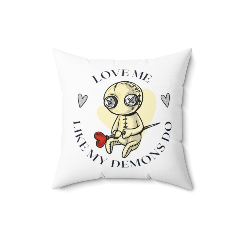 Voodoo Doll Valentines Day Throw Pillow