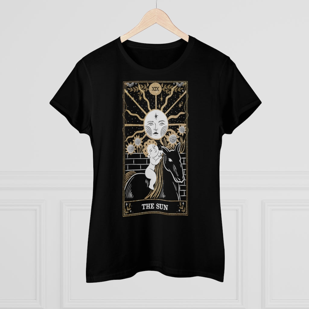 The Sun Tarot Card Ladies T-Shirt