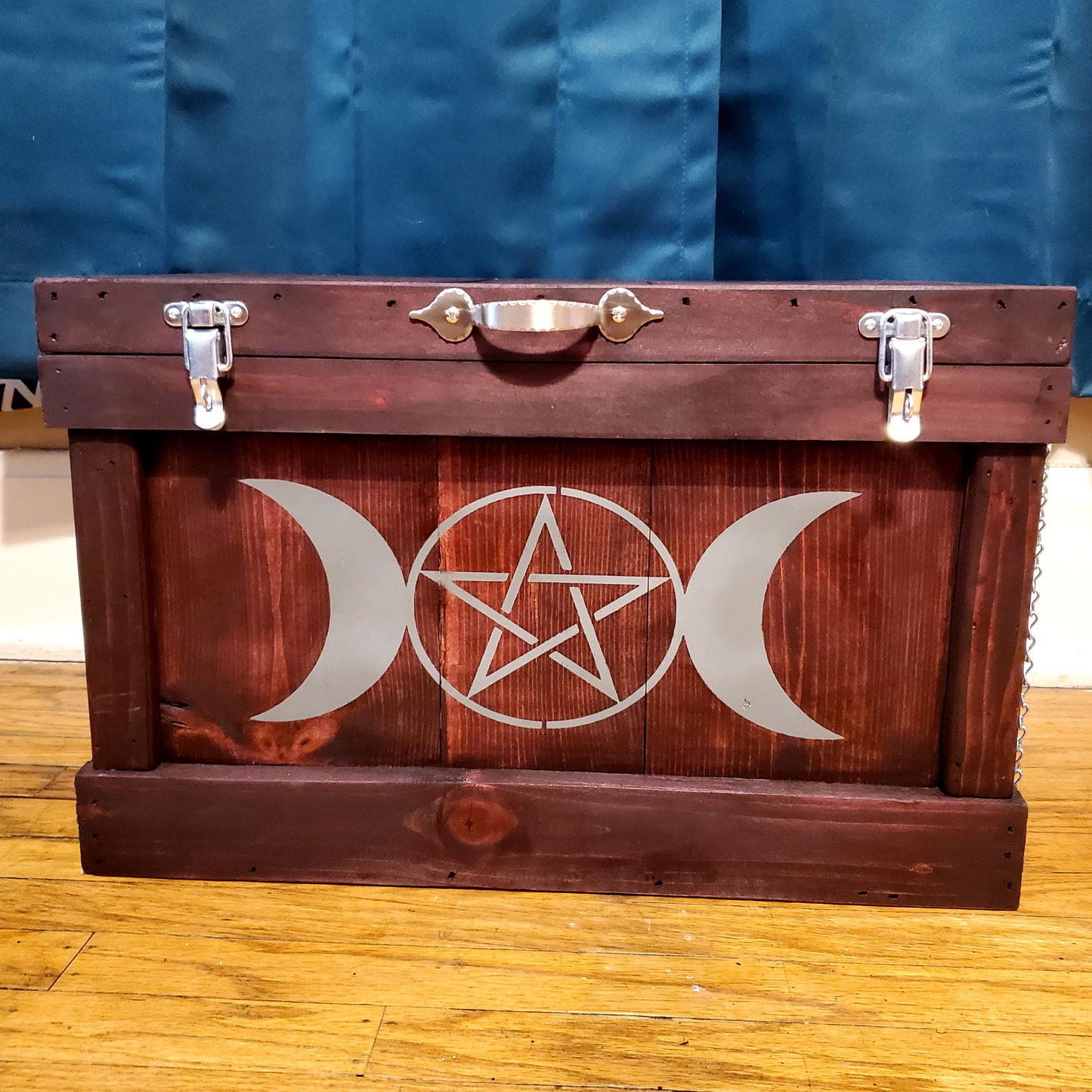 Triple Moon Rustic Treasure Box