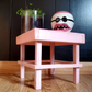 Light Pink Wood Plant Stand