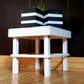 White Wood Plant Stand