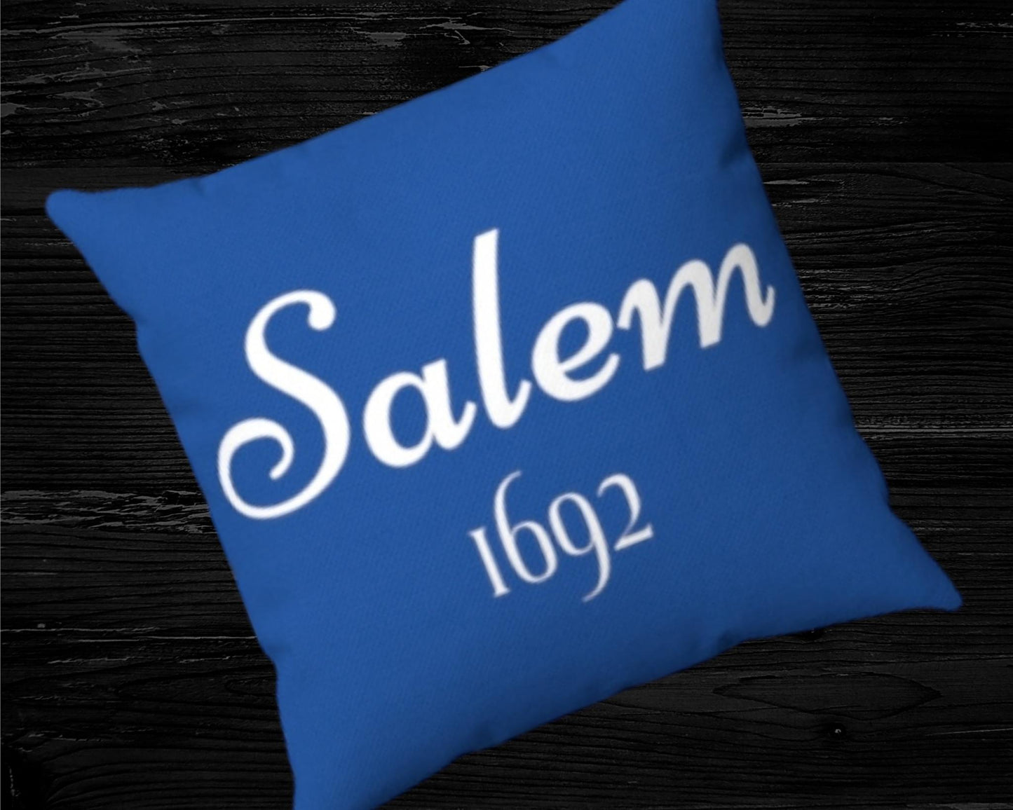 Salem 1692 Royal Blue Throw Pillow