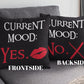 Reversible Current Mood Pillow Funny