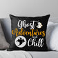 Ghost Adventures and Chill Orange and Black Throw Pillow