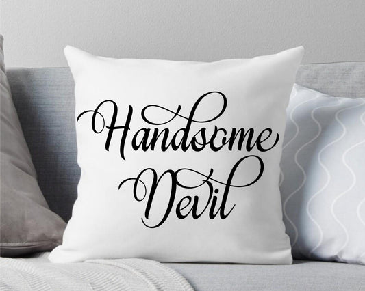 Handsome Devil Gothic Farmhouse Men's Bedding Throw Pillow