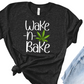 Wake N Bake Stoner Ladies Shirt